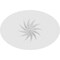 Ekena Millwork Standard Dalton Spiral Rosette With Square Edge, 5"W x 3 1/4"H x 1/2"P ROSP050X033X050DAL12 - alternate 4